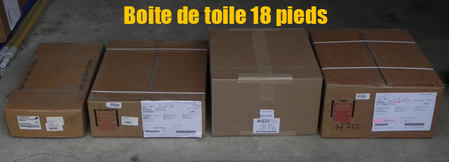 Boite de toile de piscine