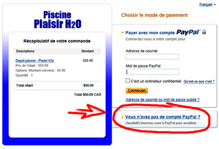 Dépôt par Carte de crédit 