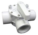 Valve 3 voies de drain de fond pour piscine hors terre