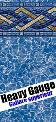 Toile de piscine hors terre heavy gauge